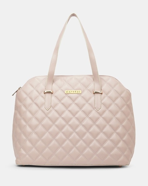 CAPRESE Women Quilted Satchel Bag with Adjustable & Detachable Strap