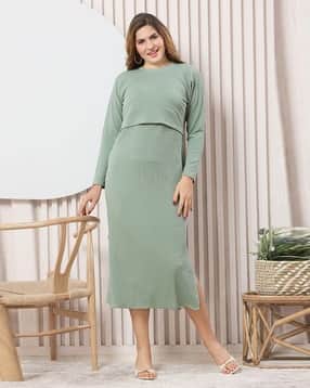 easy mom Women A-Line Midi Dress-picture-15