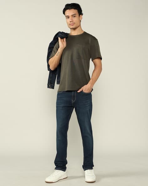 Lee Cooper Men Mid-Rise Comfort Fit Stretch Jeans