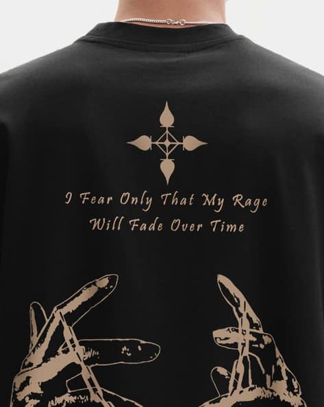 Buy Black Tshirts for Men by WHITE HUSK Online | Ajio.com