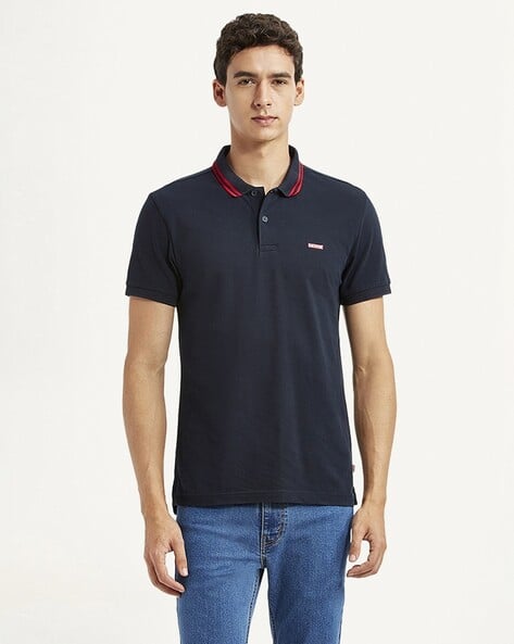 Levis Brand Logo Printed Pure Cotton Slim Fit T-shirt