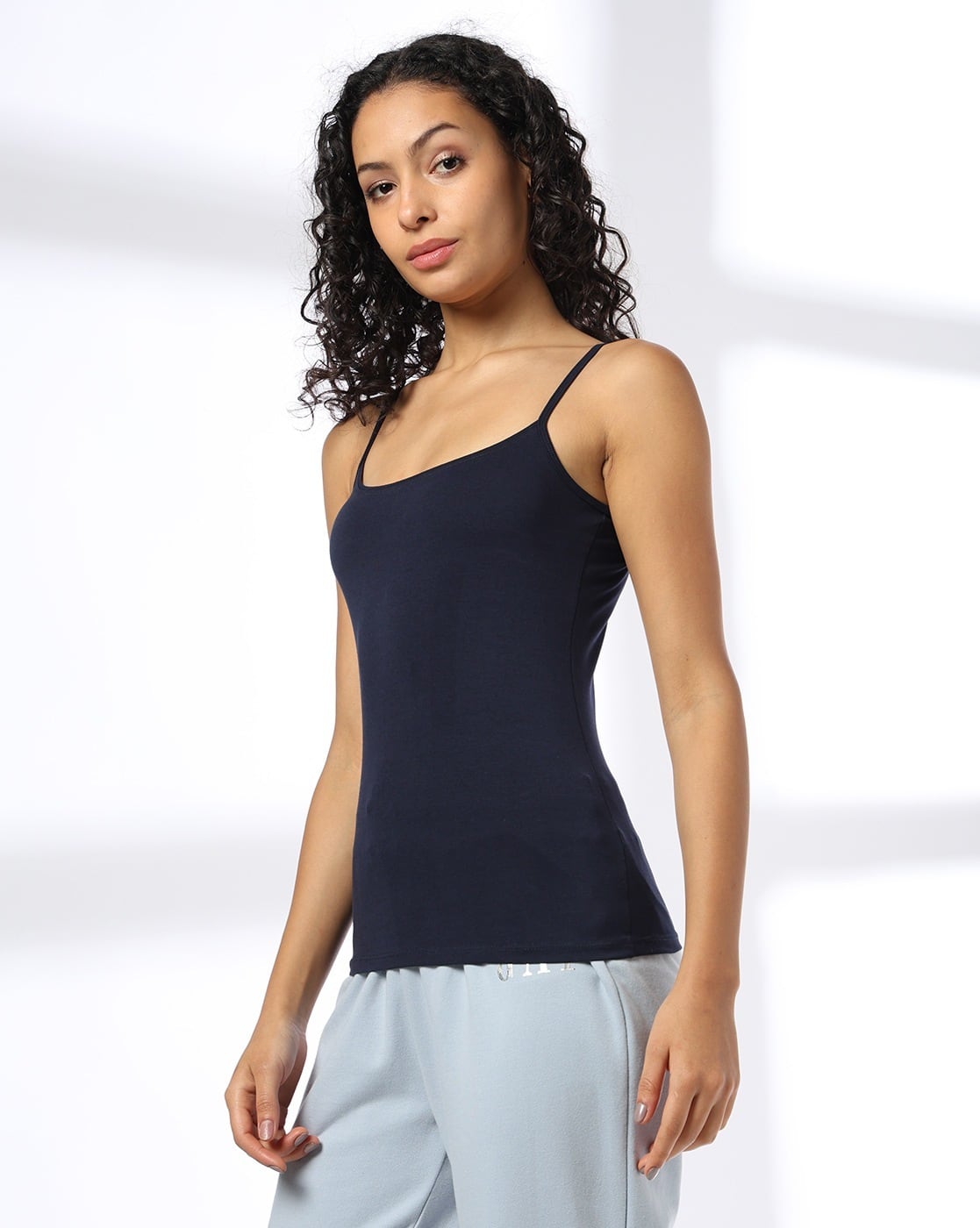 SOLID SJ CAMI, NAVY, L