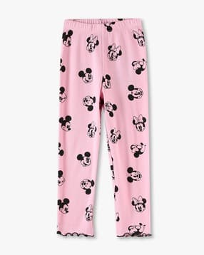 kg frendz Girls All-Over Minnie & Mickey Print Leggings-picture-24
