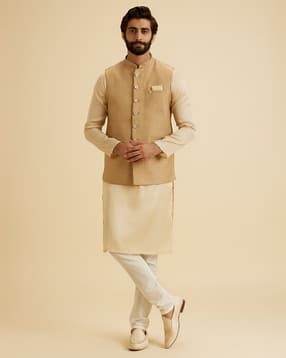 manyavar Men Embroidered Nehru Jacket-picture-47