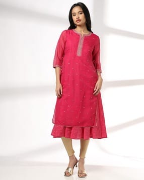 Women Layered Festive Kurta-image-19