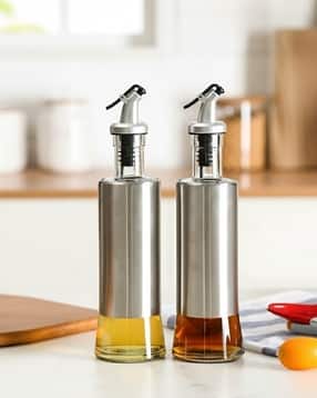 Set of 2 Glass Oil Dispenser Bottles -image-10