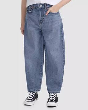 Girls Clean Wide High-Rise Jeans-image-47