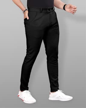 combraided x ag Men Mid-Rise Slim Fit Flat-Front Trousers-picture-42