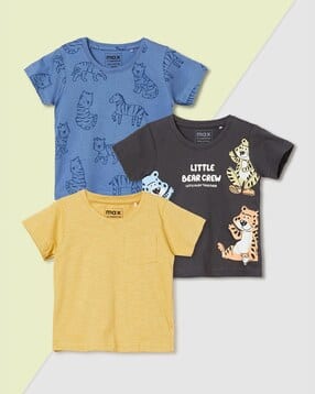 max Boys Assorted T-shirt - Pack of 3-picture-40