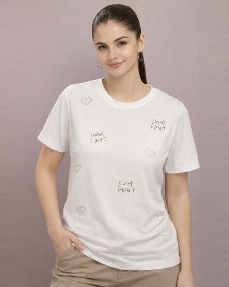 Buda Jeans Co Printed Relaxed Fit Top