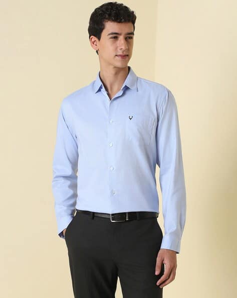 ALLEN SOLLY Men Regular Fit Shirt with Patch Pocket