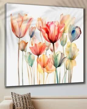 livin luxe Colorful Floral Bloom Framed Canvas Painting for Living Room Wall Décor-picture-20