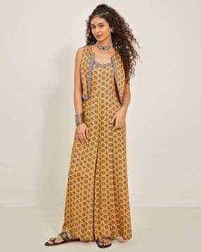 global desi Women Printed Round-Neck Jumpsuit-picture-25