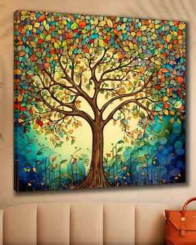 livin luxe Colorful Tree of Life Framed Canvas Painting for Living Room Wall Décor-picture-15