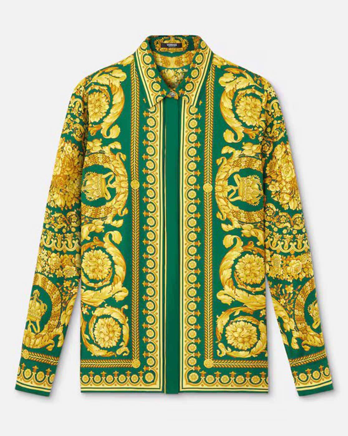 gianni versace barocco silk versace dress shirts