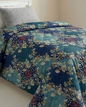 Floral Print Single Reversible AC Comforter