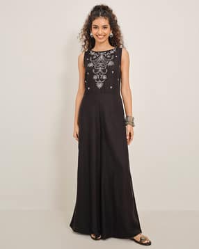 global desi Women Embellished Round-Neck Jumpsuit-picture-43