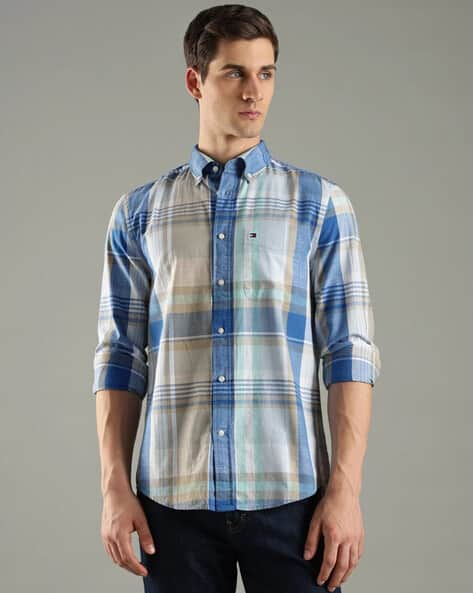 Solid Regular-Fit Cotton Shirt