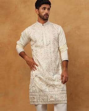 jompers Men Embroidered Regular Fit Kurta-picture-37