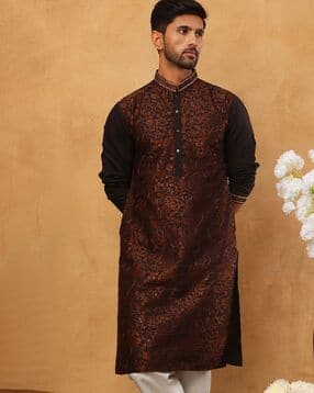 jompers Men Embroidered Regular Fit Kurta-picture-32