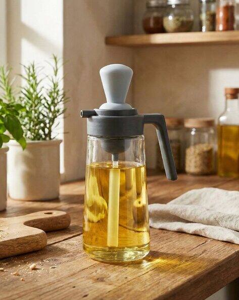 Baskety  Oil Dispenser Bottle with Silicone Basting Brush
