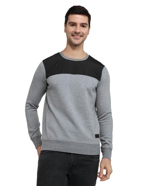 PARX Men Regular Fit Round-Neck Sweatshirt