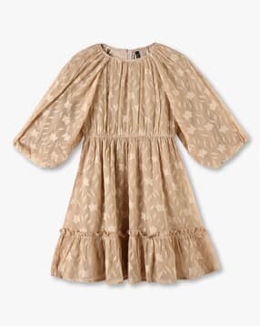 rio girls Girls Floral Embroidered Tiered Dress-picture-38