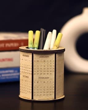 afast Round Pen Stand With Wooden Box-picture-14