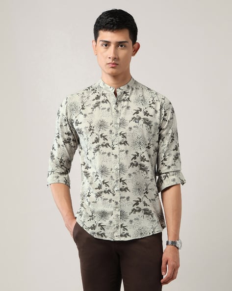 Arrow Sports Men Floral Print Regular Fit Shirt