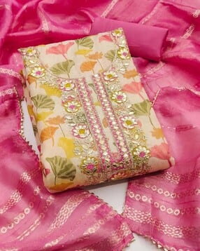 manvaa Women Embroidery Unstitched Dress Material-picture-38
