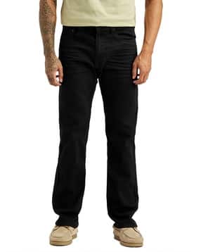 Men Mid-Rise 505 Straight Jeans