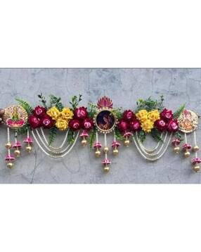 Floral & Pearl Handcrafted Door Hanging Wall Art Toran