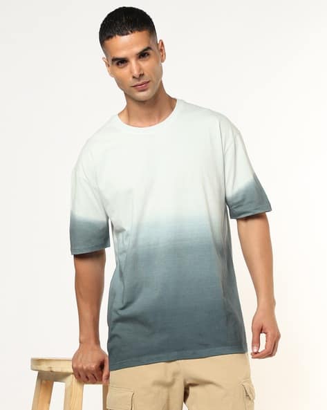 Buda Jeans Co Ombre Print Loose Fit Crew-Neck T-Shirt