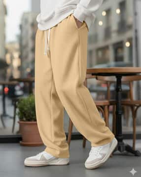 fabflee x ag Men Ribbed Straight Track Pants with Insert Pocket-picture-29