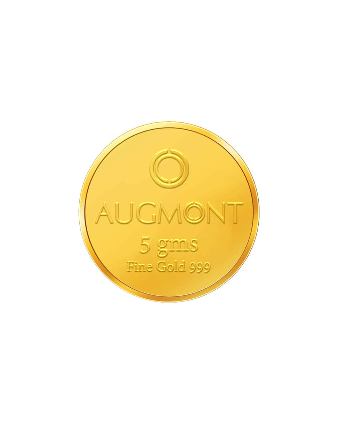 AUGMONT 5g 24K Pure Gold Coin 999 Kalpavriksha For Women (Yellow Gold, FreeSize)