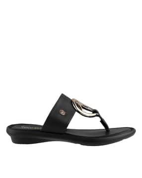 catwalk Women T-Strap Sandals with Metal Accent-picture-27