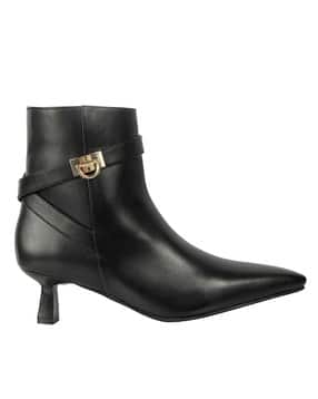 catwalk Women Ankle-Length Boots with Buckle Accent-picture-22