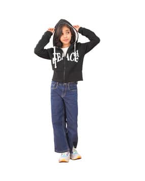 Girls Graphic Hooded Jacket-image-39