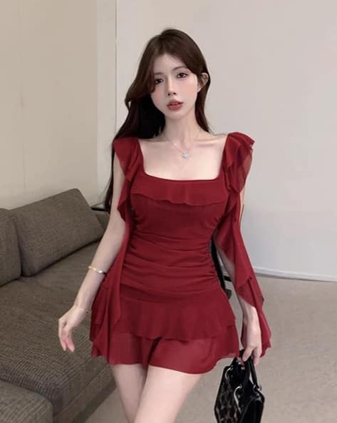Women A-Line Mini Dress