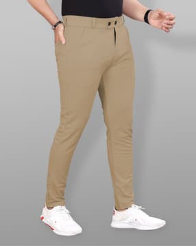 combraided x ag Men Mid-Rise Slim Fit Flat-Front Trousers-picture-33