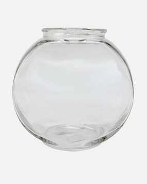Glass Round Fish Pot