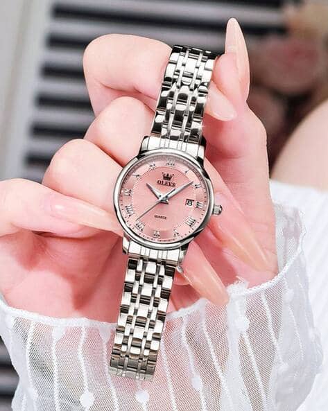 Olevs Women Round-Dial Analogue Watch-5611