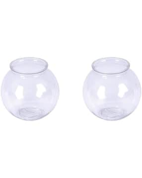 afast Pack of 2 Glass Round Fish Pot-picture-41