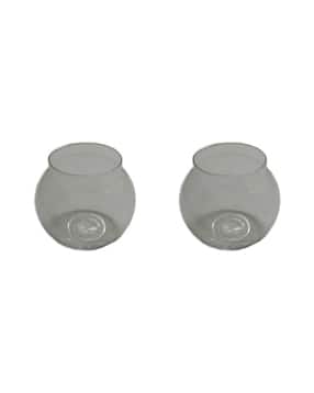 afast Pack of 2 Glass Round Fish Pot-picture-40