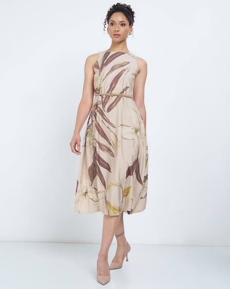 Annabelle by Pantaloons Women Floral Print Midi A-Line Dress