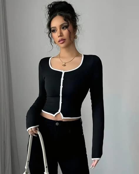 WANQUILA Women Colourblock Regular Fit T-Shirt