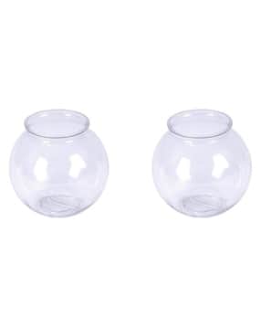 afast Pack of 2 Glass Round Fish Pot-picture-16