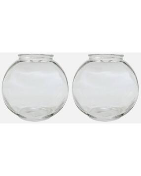 afast Pack of 2 Glass Round Fish Pot-picture-40