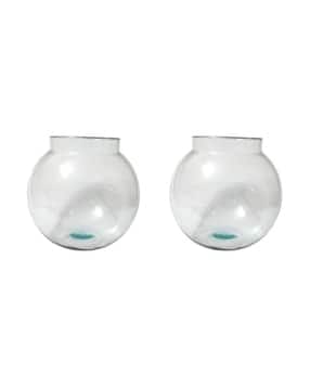 afast Pack of 2 Glass Round Fish Pot-picture-50