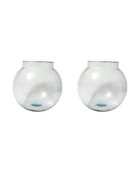 afast Pack of 2 Glass Round Fish Pot-picture-38